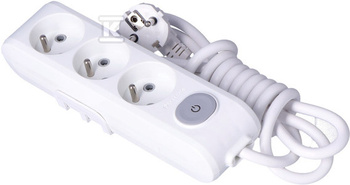 PRZEDŁ.3GN Z/U WYŁ. PRZ.STYK. 2M BIAŁ