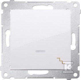 ŁĄCZ.SCH.PODŚW.+RAM.GIPS/IP44 bi.simo