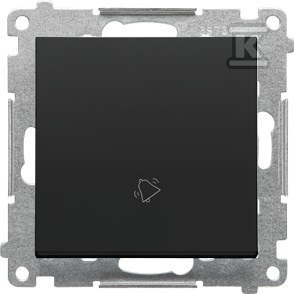 Przy.dzwonek+ram.line czarny mat SIMON55