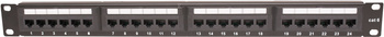 PANEL KATEGORII 6 UTP 19" 1U, 24XRJ45