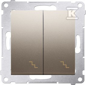 ŁĄCZ.SCH.PODW.+RAM.IP44 zł.mat SIMON5