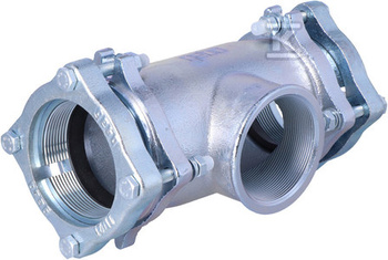 ŁĄCZNIK TF 3"X3"X3" NA RURĘ STALOWĄ