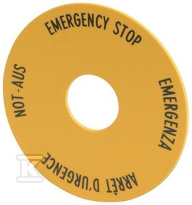 M22-XBK1 SZYLD DO PRZYC.M2-PV.W 4 JĘZYK