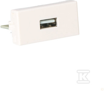 PŁYT.K45/2 USB 22,5X45 ŚRUB BIEL