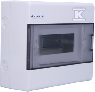 Rozdzielnica modułowa 1x8 natynkowa (N+PE) IP40 SRn-8 ELEKTRO-PLAST OPATÓWEK