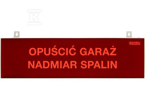 TABLICA OSTRZEG.TP-4.D/H2,230V LED