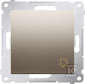 PRZ.DZWON.+RAM.IP20/44 złoty mat SIMON5