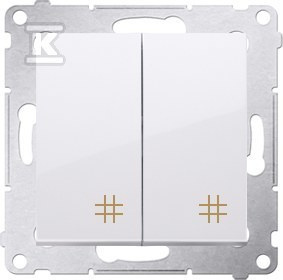 ŁĄCZNIK KRZYŻ.POD.10AX ŚR. BIAŁY SI