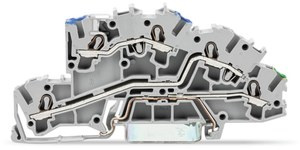 Złączka szynowa WAGO 3‑pietrowa 4mm2 N/L/PE szara 2003‑7646 TOPJOBS 50szt