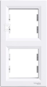 ASFORA Ramka podwójna pionowa biała EPH5810221