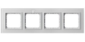 RAMKA 4-KR.BIAŁE SZK.SZRONIONE SONATA