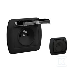 GN.1-KR.Z/U IP44 TRAN. CZARNY AKORD