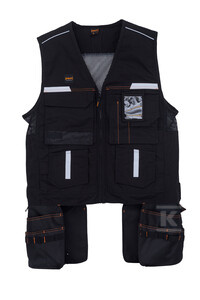 KAMIZELKA NARZĘDZIOWA PROF CZARNA 2XL