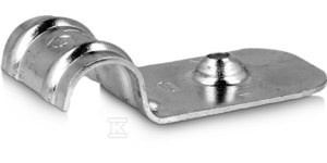 UCHWYT STALOWY DO KABLI, OCYNKOWANY, POD