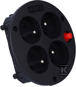 GDPN-GN.PRZEDŁUŻACZA 4X220V+TERMIK NOW