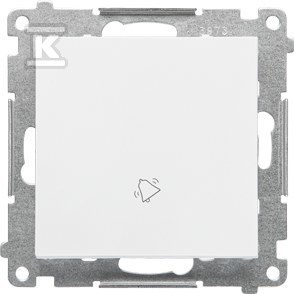 Przy.dzwonek+ram.line biały mat SIMON55