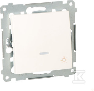 PRZYCISK ŚWIATŁ.PODŚW.BIAŁY SIMON54