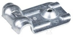 UCHWYT STALOWY DO KABLI, OCYNKOWANY, POJ