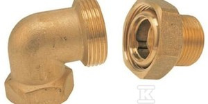 ŚRUBUNEK MOSIĘŻNY 1" KĄT Z ORINGIEM