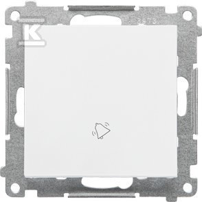 PRZY.DZWONEK BIAŁY MAT SIMON55