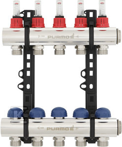 ROZDZIELACZ INVEST Z ROTAMETRAMI-5 PĘTL