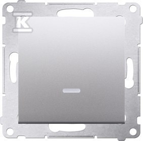 ŁĄCZ.POJ.PODŚW.+RAM.IP44 sr.mat simon