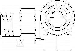 ZAWÓR TERMOST.AV9 DN15 NAROŻNY PRAWY
