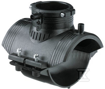 Obejma siodłowa elektrooporowa D110x63, PE100, SDR11, PN10 gaz/PN16 woda 193137067