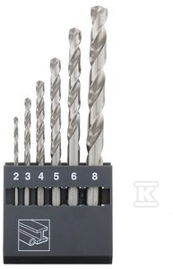 WIERTŁA DO MET HSS-GS DIN 338 2-8MM 6SZ