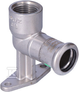 PODEJ.POD BAT.Z USZAMI 18X1/2 INOX PRESS