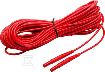 PRZEWÓD 20M CZERWONY ZAK.WTYK.BAN.