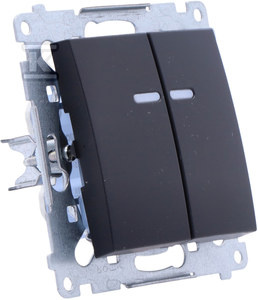 ŁĄCZNIK ŚWIECZ.PODŚ.IP44 CZARNY SIMO