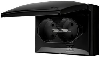 GN.2-KR.Z/U IP44 CZARNY MAT AQUACLICK