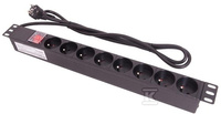 LISTWA ZASILAJĄCA 8X230V, Z WYŁĄCZNIK