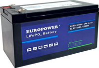 Akumulator LiFePO4 EUROPOWER serii LFP 12,8V 10Ah (Żywotność ~2000 cykli)