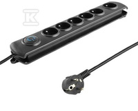 LISTWA ANTYPRZEPIĘCIOWA 6 GNIAZD 1.8M B