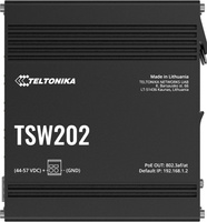 Teltonika TSW202 switch przemysłowy zarządzalny 8xFE 2xSFP PoE+ (TSW202000000) DIN