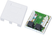 GNIAZDO NATYNKOWE UTP KAT.5E 2XRJ45