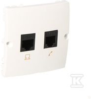 GN.KOMP.RJ45 K.5E+RJ12 WKĘ.BIAŁY BASIC