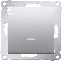 ŁĄCZ.POJ.PODŚW.+RAM.IP44 sr.mat simon