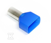 TULEJKA IZOLOWANA PODWÓJNA 2,5mm2 DUID-2x2,5-10NB NIEBIESKI (100szt.)