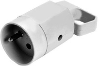 Gniazdo 315-01 z uchem z uziemieniem 2P+Z 16A  250V IP20 BIAŁA VIPLAST 315-01