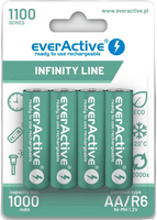 Akumulatorki AA / R06 Ni-MH everActive 1100mAh Infinity Line 3000 cykli (blister 4 szt.)