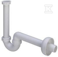 Syfon rurowy bidetu 5/4" x 32 tworzywo sztuczne / biały