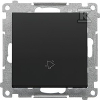 PRZY.DZWONEK+RAM.LINE CZARNY MAT SIMON55