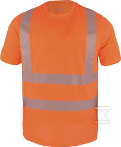 T-SHIRT HI-VI (FLUO) POMARAŃCZOWY XL