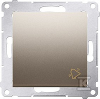 PRZ.DZWON.+RAM.IP20/44 ZŁOTY MAT SIMON5