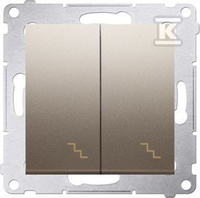 ŁĄCZ.SCH.PODW.+RAM.IP44 zł.mat SIMON5