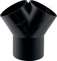 Trójnik pehd 75x63/60 skoś.symet.(kan.hdpe)