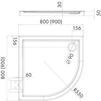 KAB.ONNLINE 90X185 CHR BR.5,5 R55 FI90